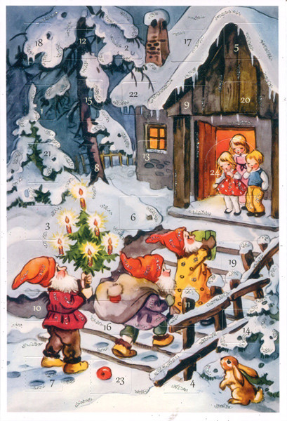 Tomtars Arrive Advent Calendar Card