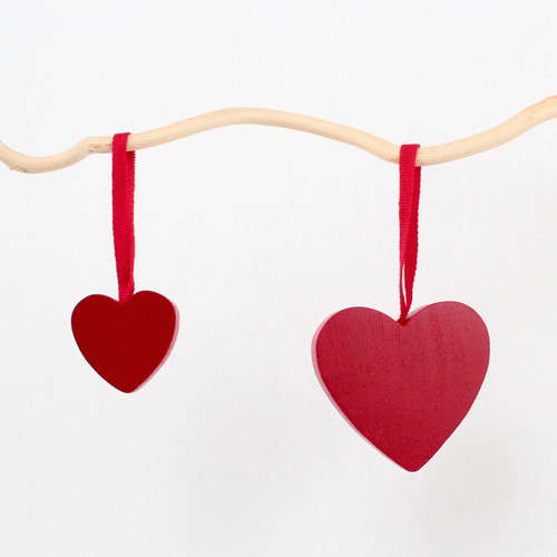 Swedish Wooden Heart Ornaments
