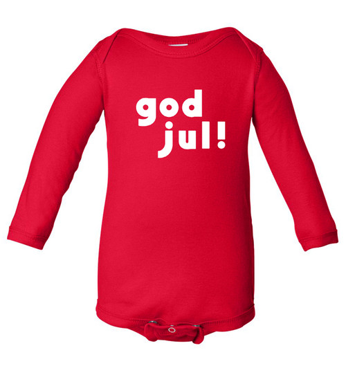 God Jul Long Sleeve Onesie