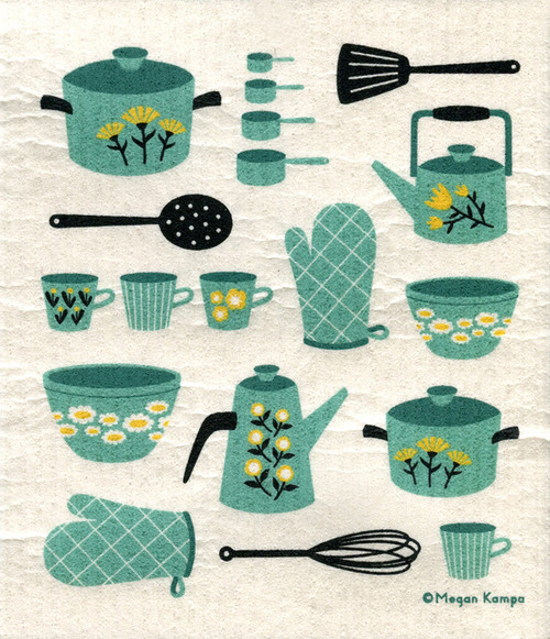 Retro Kitchen Dishcloth