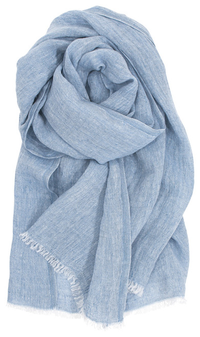 Lapuan Halaus Blue Linen Scarf