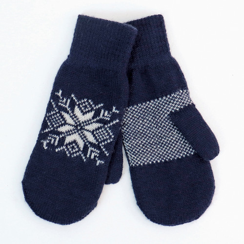 Norlender Snowflake Blue Mittens