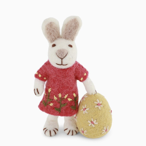 Small Bunny with Big Egg