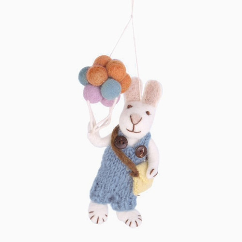 Small Bunny with Balloons