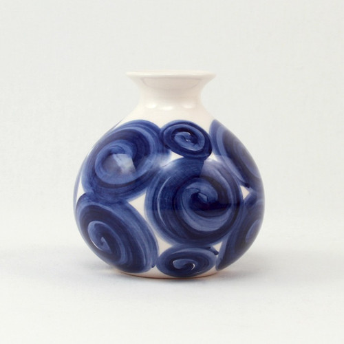 Kähler Tulle Ceramic Vase - Blue