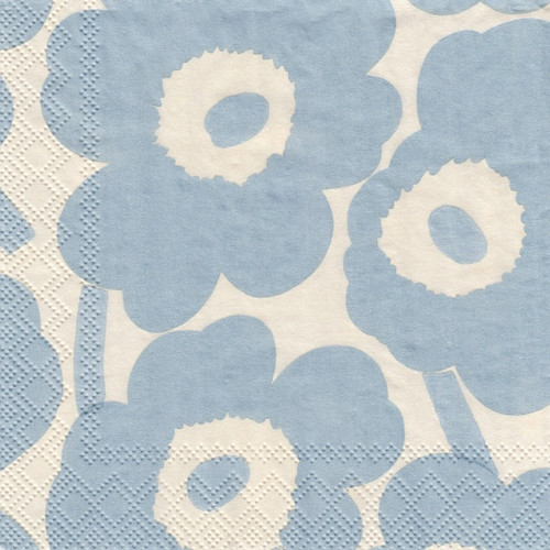 Light Blue Unikko Beverage Napkins