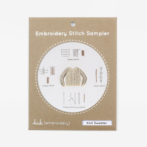 The Knit Sweater Embroidery Stitch Sampler