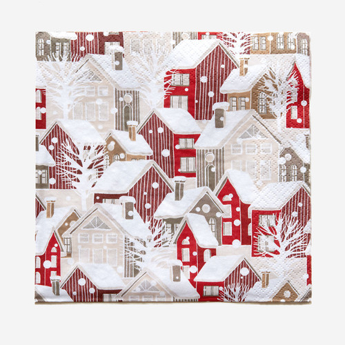 Winter Village Paper Napkins