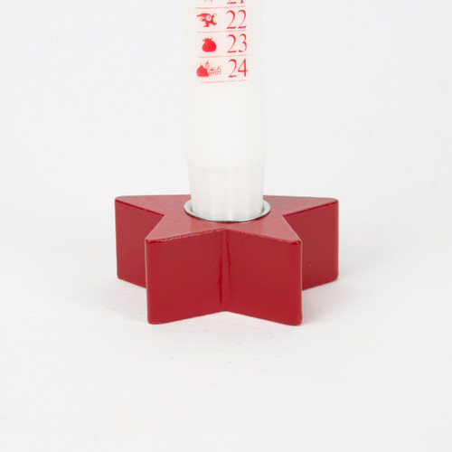 Star Candleholder - Red