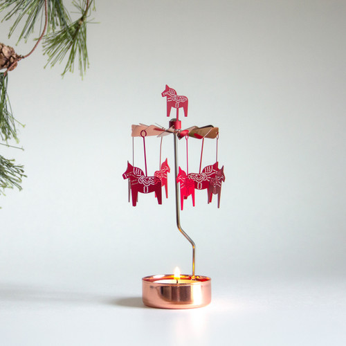 Dala Horse Tealight Spinner