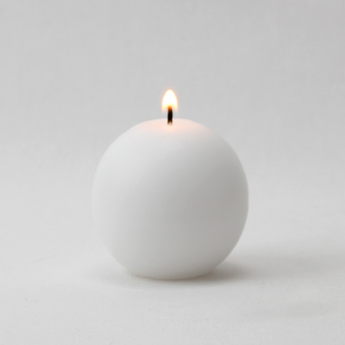 White Danish Ball Candles