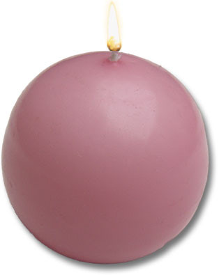 Mauve Danish Ball Candles