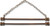 Brass Rods with Chain Hangers