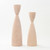 Natural Wood Candlesticks