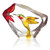 Mats Jonasson Hummingbird Crystal Block