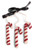 Felt Candy Cane Ornaments