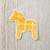 Dala Horse Stickers 4 Pack 
