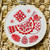Folk Cardinal Embroidery Kit