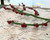 Felt Red Berry Branch
