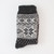 Charcoal Selbu Style Wool Socks