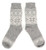 Gray Selbu Style Wool Socks