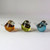 Bianco Blu Glass Birds