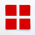 Square Flag Stickers Large
