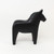 Matte Black Dala Horse