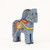 Medium Blue Rosemaled Fjord Horse