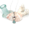 Aqua Sea Glass Bit Necklace