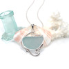 Aqua Ice Sea Glass Whirlwind Necklace