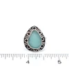 Aqua Treat Sea Glass Enchanted Cove Ring - Size 9 on ruler for size reference.