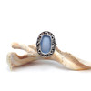 Cornflower Sea Glass Enchanted Cove Ring - Size 9