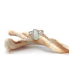 Seafoam Sea Glass Stack Ring - Size 7