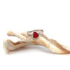 Red Sea Glass Stack Ring - Size 8