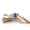 Cobalt Sea Glass Stack Ring- Size 9