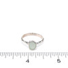 Seafoam Sea Glass Stack Ring- Size 9 on ruler for size reference.