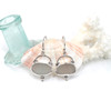 Gray Light Sea Glass Sailor's Arch Earrings