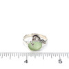 Seafoam UV Round Glass Pumpkin Ring - Size 9 on ruler for size reference.