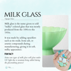Turquoise Sky Milk Glass Rope Ring - Size 9