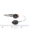 Abalone Teardrop Embrace Cuff Bracelet on ruler for size reference.