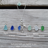 Eternal Love Sea Glass Charm Necklace color options