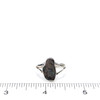 Abalone Shimmer Split Band Ring - Size 9 on ruler for size reference.