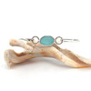 Aqua Allure Sea Glass Bezel Bangle Bracelet
