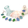 Tropical Sea Glass 9 Stone Bracelet