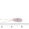  Lavender Long Sea Glass Dancing Starfish Shimmer Necklace on ruler for size reference