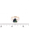Abalone Triangle Mirage Wave Ring  - Size 9 on ruler for size reference. 