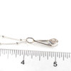 Herkimer Diamond Lunar Drop Charm #5 on ruler for size reference.