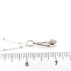 Herkimer Diamond Lunar Drop Charm #6 on ruler for size reference.