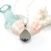 Seafoam Sea Glass Lily Necklace
